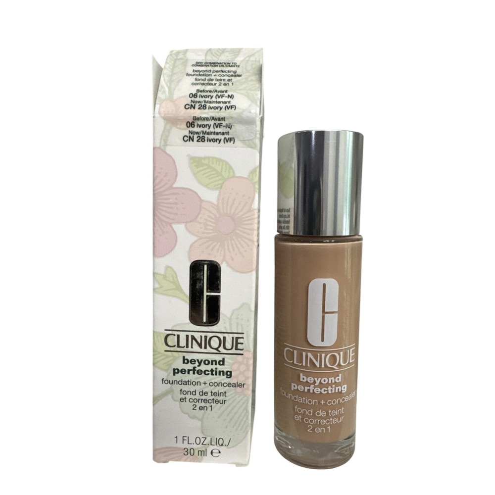Clinique Beyond Perfecting‎ Foundation + Concealer CN 28 Ivory 1oz 30ml NIB